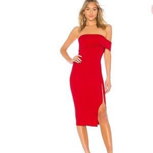NWOT Michael Costello x Revolve Audrey Red Dress